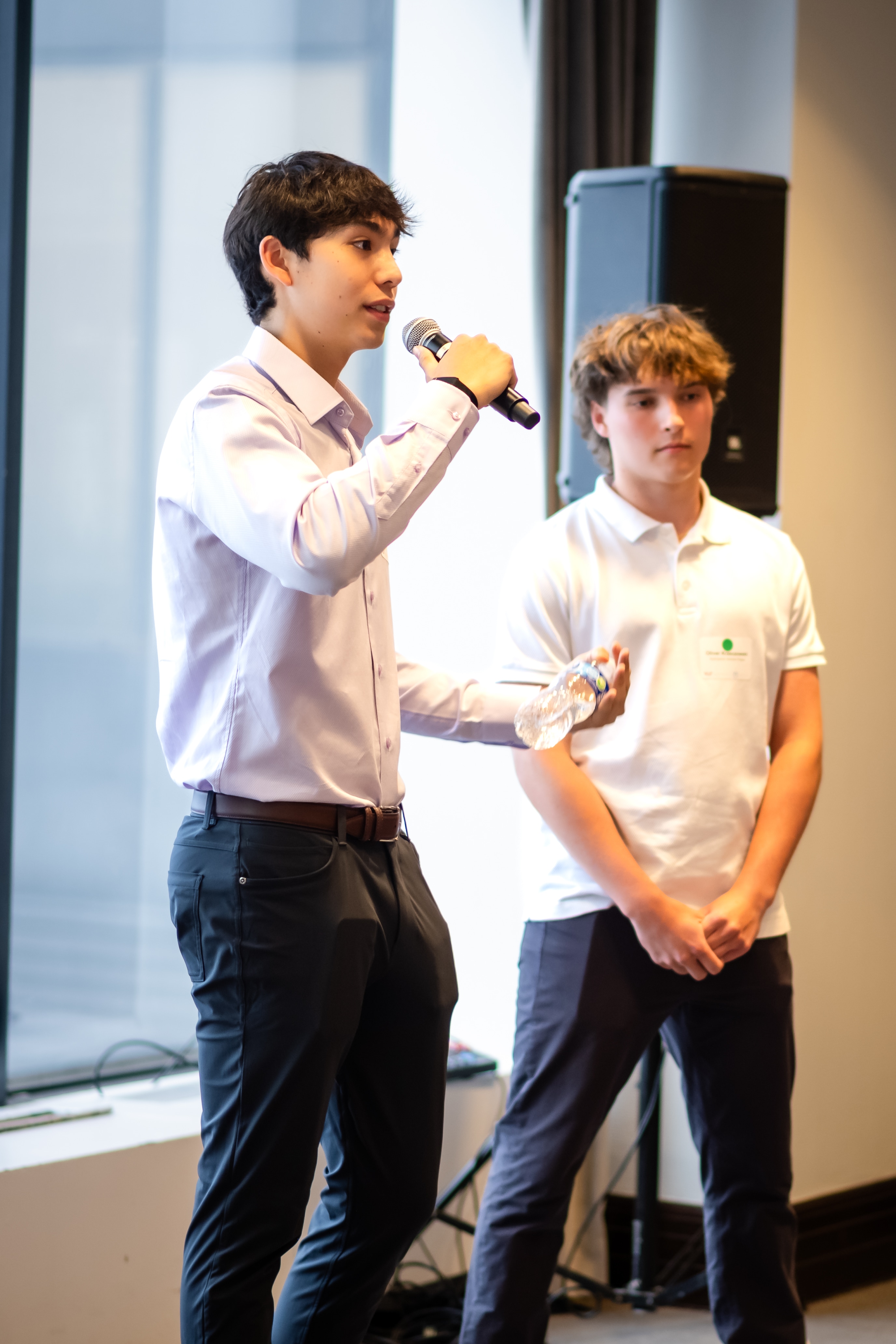 Kai Fogelson speaking at the Young Leaders Fund gala, Chicago.