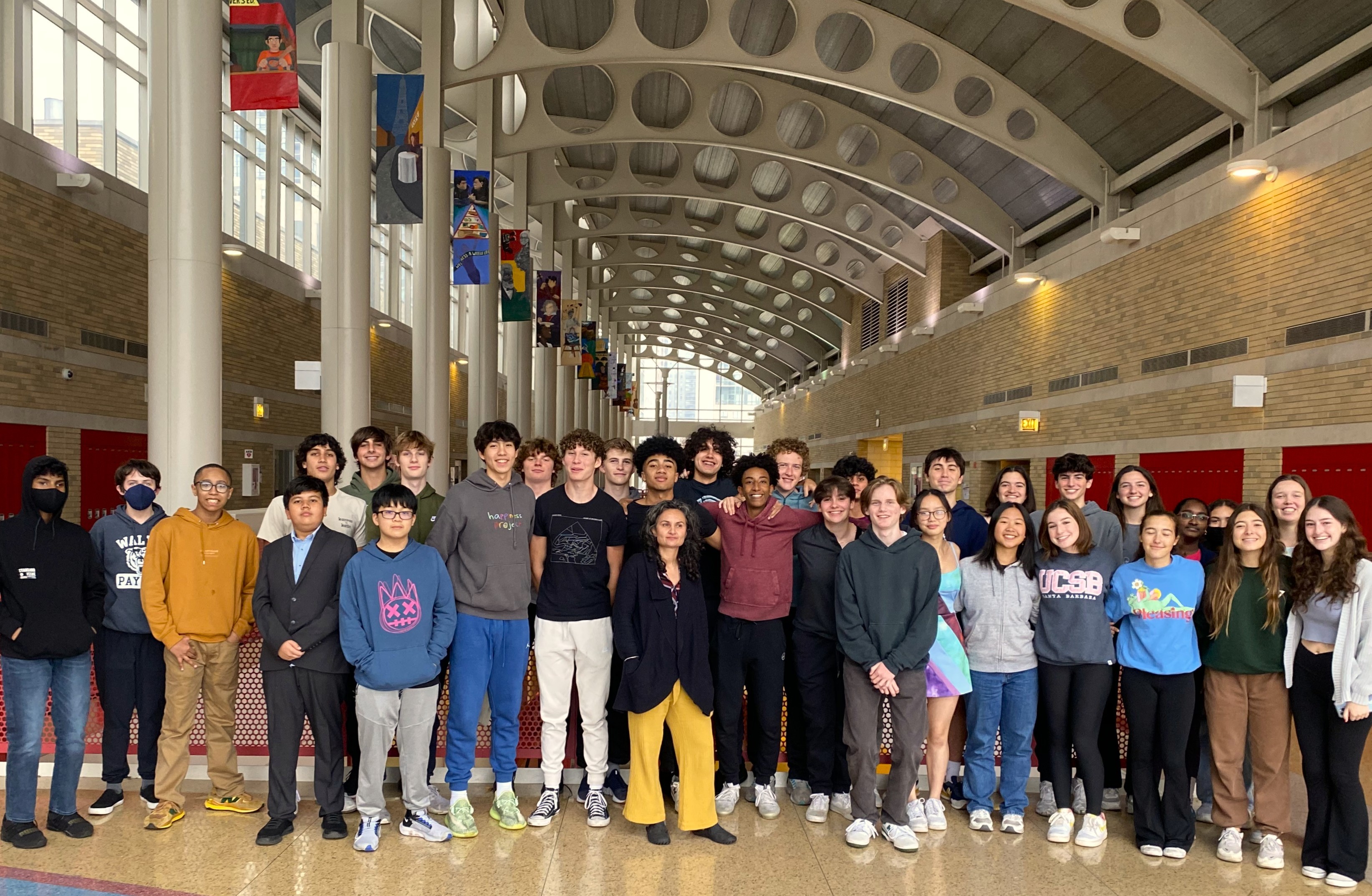 HVP team group photo at Walter Payton College Prep.